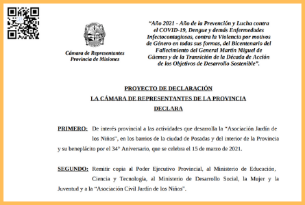 Actividades Asociación Civil Jardín de los Niños