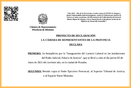 Lactario Palacio de Justicia