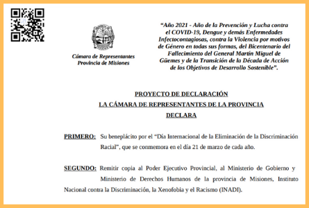 No discriminación racial