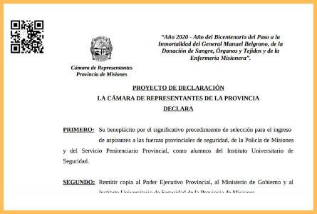 Significativo procedimiento de selección para el ingreso de aspirantes a las fuerzas de seguridad, de la Policía de Misiones y del Servicio Penitenciario Provincial, como alumnos del Instituto Universitario de Seguridad