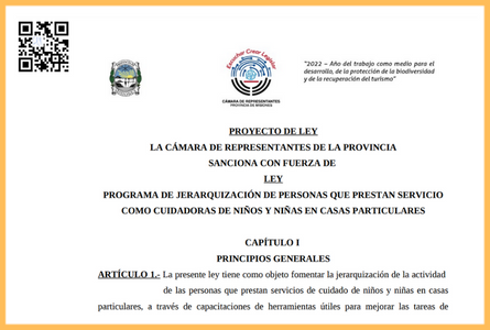 Programa de Jerarquización de Personas que Prestan Servicio como Cuidadoras de Niños y Niñas en Casas Particulares