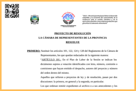 Proyecto de Resolución – Proponiendo sustituir los Artículos 101, 122, 124 y 128 del Reglamento de la Cámara de Representantes.