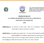 Proyecto de ley Lema del año 2024