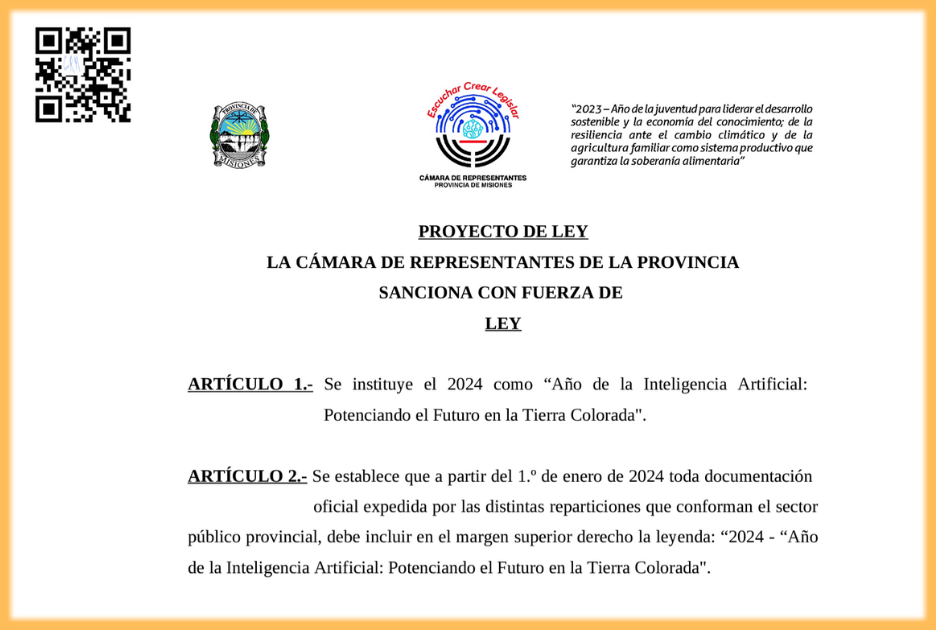 Proyecto de ley Lema del año 2024